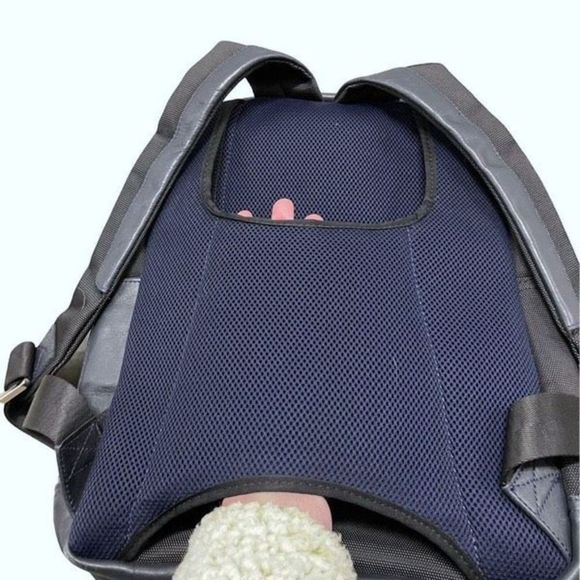 Velez Navy Handcrafted in Columbia Large Leather Laptop Lined Backpack — EUC - Picture 5 of 11